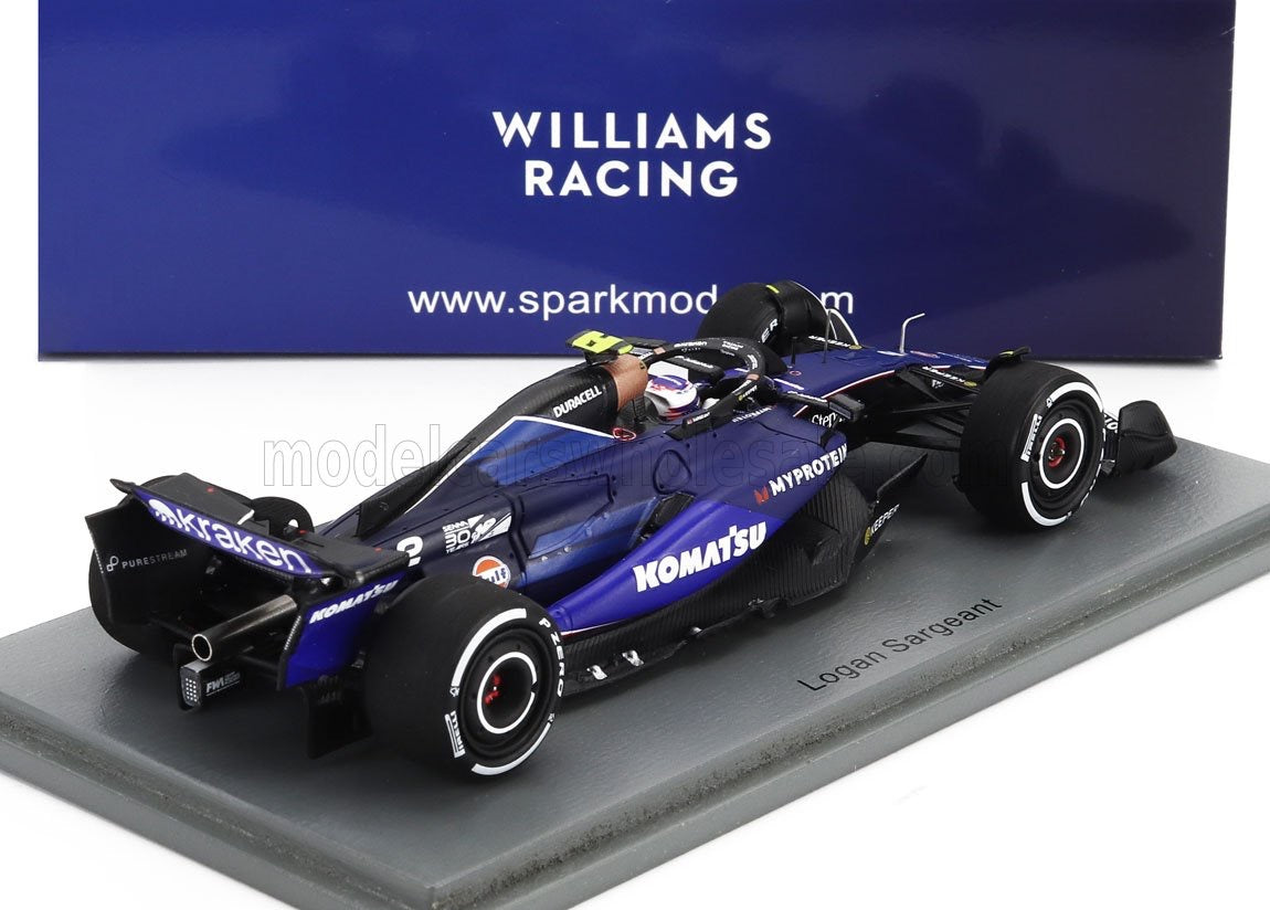 1/43 SPARK WILLIAMS - F1 FW46 TEAM WILLIAMS RACING N 2 EMILIA ROMAGNA ITALY GP 2024 LOGAN SARGEANT