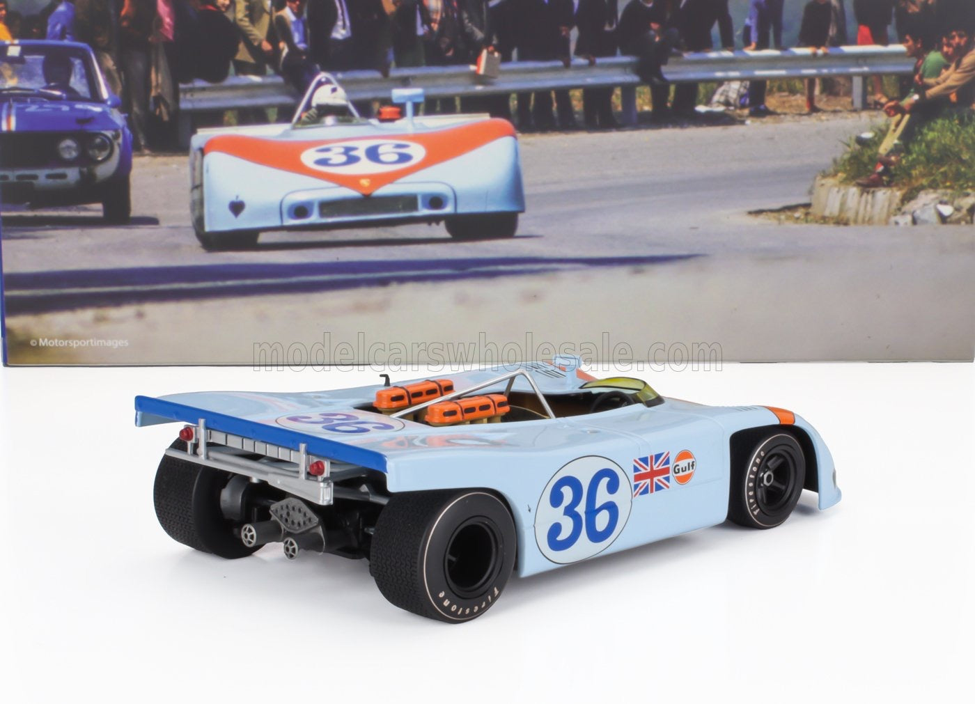 1/18 WERK83 PORSCHE - 908/03 SPIDER TEAM JOHN WYER AUTOMOTIVE ENGINEERING GULF N 36 TARGA FLORIO 1970 RICHARD ATTWOOD - BJORN WALDEGAARD