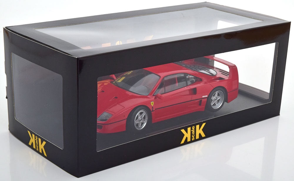 1/18 KK-SCALE FERRARI - F40 1987 - RED INTERIOR - ROSSO FERRARI RED Limited Edition
