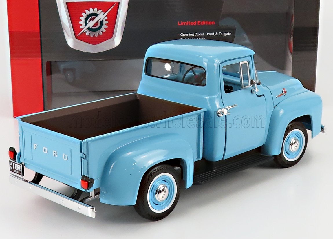 1/18 AUTOWORLD FORD USA - F-100 PICK-UP 1956 - LIGHT BLUE LIMITED EDITION