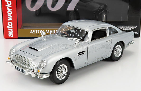 1/18 AUTOWORLD ASTON MARTIN - DB5 1964 - 007 JAMES BOND - NO TIME TO DIE - NON E' TEMPO PER MORIRE - SILVER LIMITED EDITION