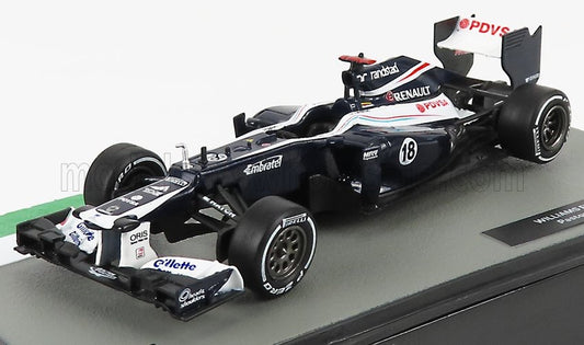 1/43 Atlas Die-Cast WILLIAMS - F1 FW34 COSWORTH N 18 SEASON 2012 PASTOR MALDONADO