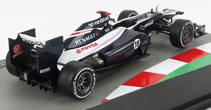1/43 Atlas Die-Cast WILLIAMS - F1 FW34 COSWORTH N 18 SEASON 2012 PASTOR MALDONADO