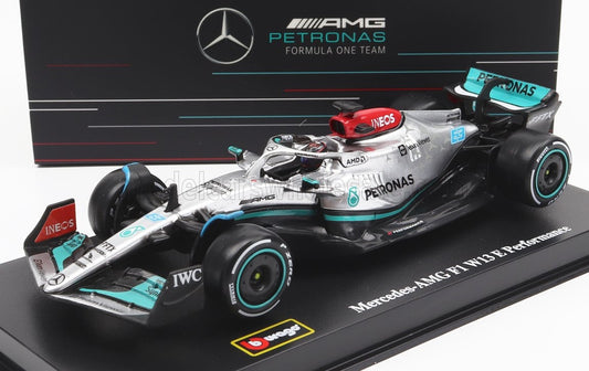 Burago 1/43 Signature Mercedes AMG F1 2022 W13 E w/ Driver #63 George Russell
