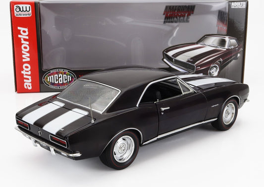 1/18 AUTOWORLD CHEVROLET - CAMARO Z/28 RS COUPE 1967 - BROWN WHITE LIMITED EDITION