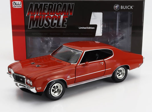 1/18 AUTOWORLD BUICK - GS STAGE 1 HARD-TOP 1972 - ORANGE LIMITED EDITION