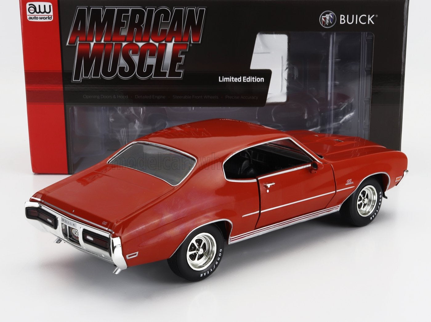 1/18 AUTOWORLD BUICK - GS STAGE 1 HARD-TOP 1972 - ORANGE LIMITED EDITION