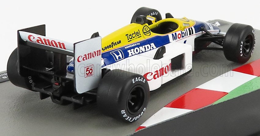 1/43 Atlas Die-Cast WILLIAMS - F1 HONDA FW11B N 6 WORLD CHAMPION SEASON 1987 NELSON PIQUET