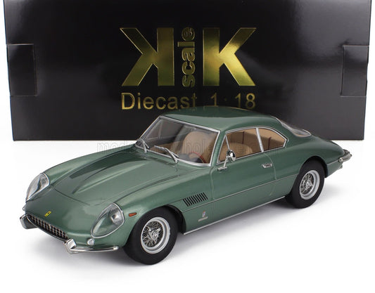 1/18 KK-SCALE FERRARI - FERRARI 400 SUPERAMERICA 1962 - GREEN MET