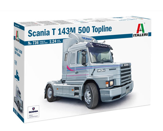 1/24 ITALERI SCANIA - 143M 500 TOPLINE TRACTOR TRUCK 2-ASSI 1995