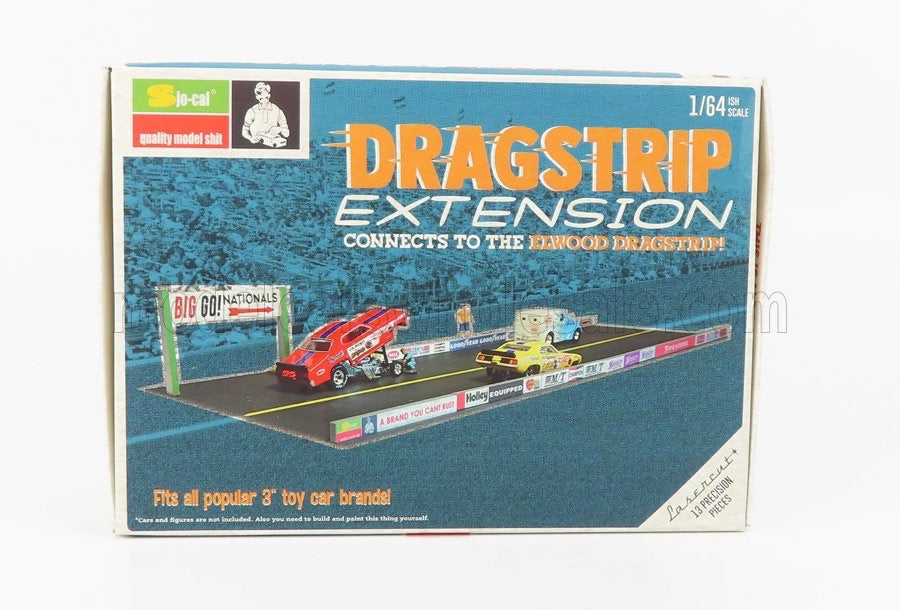 1/64 SJO ACCESSORIES - DIORAMA DRAGSTRIP KIT EXTENSION - BIG GO NATIONALS - /
