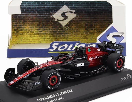 1/43 SOLIDO ALFA ROMEO - F1 C43 TEAM STAKE N 24 AUSTRALIAN GP 2023 GUANYU ZHOU - BLACK RED