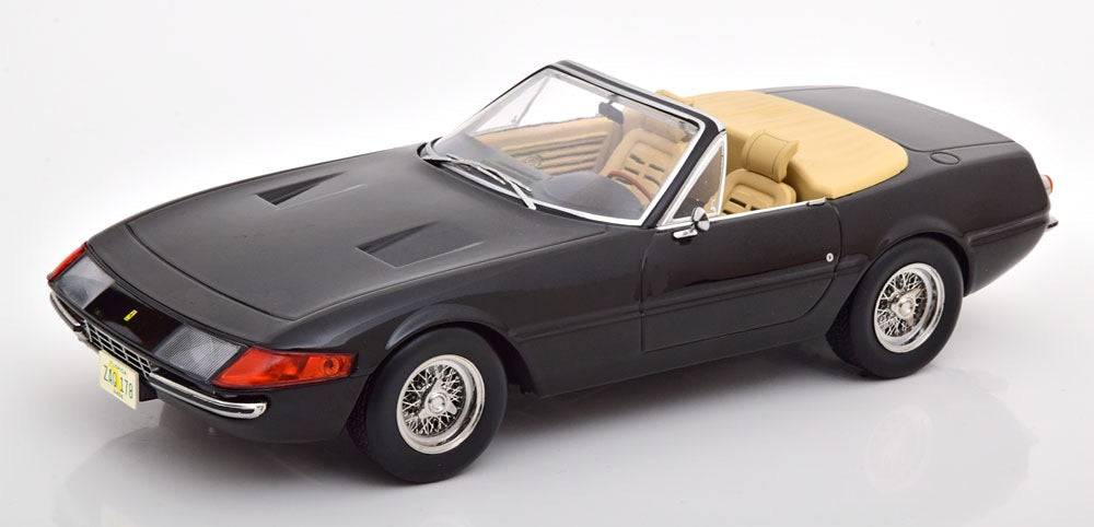 1/18 KK-SCALE FERRARI - 365 GTS DAYTONA SPIDER 1-SERIES OPEN USA VERSION 1969 - BLACK Limited Edition
