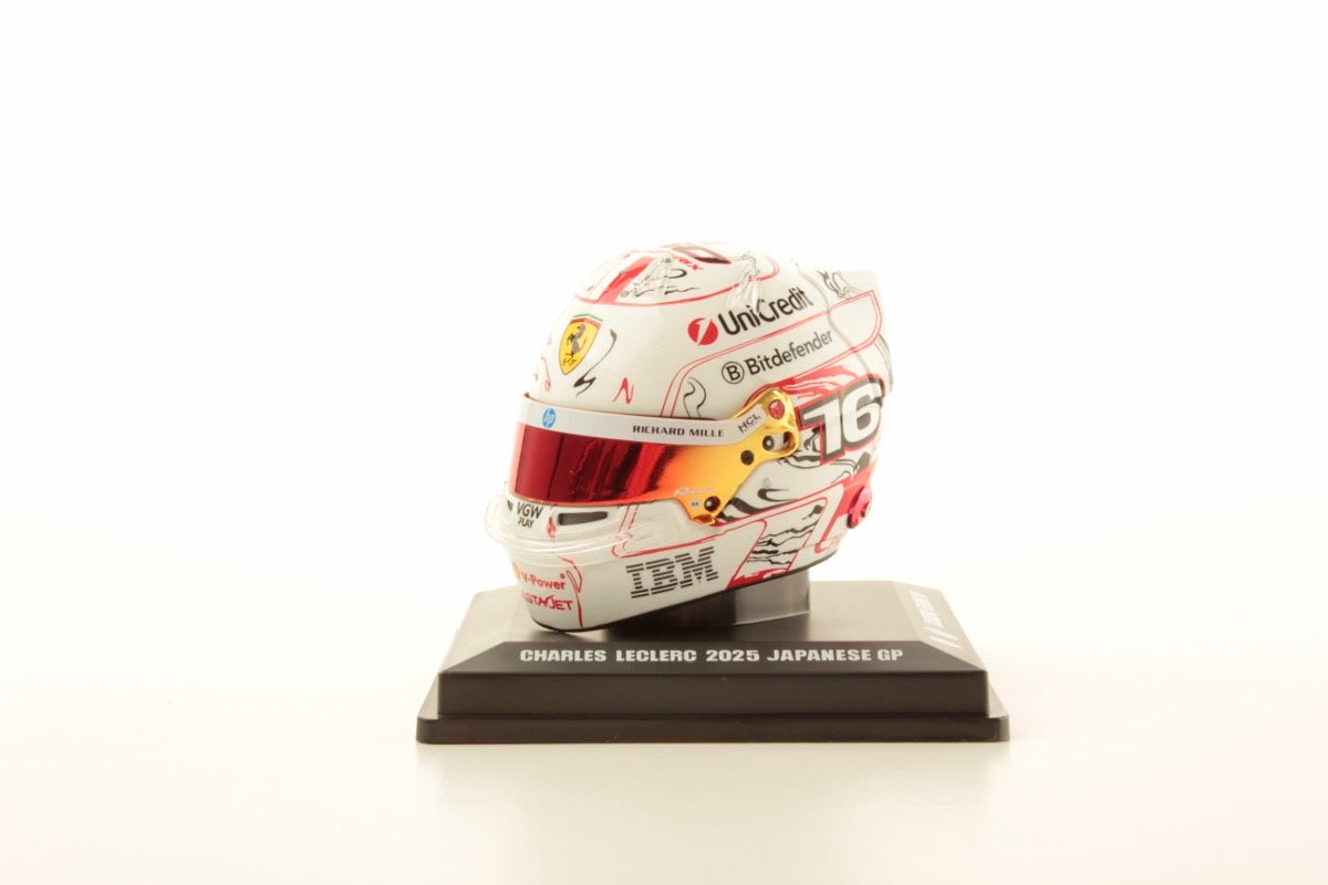 1/5 SPARK HELMET - BELL HELMET - CHARLES LECLERC – SCUDERIA FERRARI HP JAPAN GP 2025 – 150TH GP
