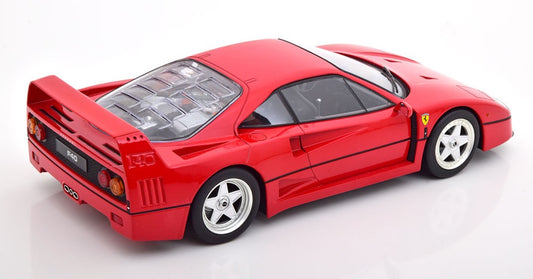 1/18 KK-SCALE FERRARI - F40 1987 - BLACK INTERIOR - ROSSO FERRARI RED Limited Edition