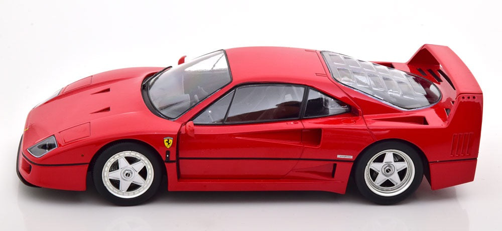 1/18 KK-SCALE FERRARI - F40 1987 - BLACK INTERIOR - ROSSO FERRARI RED Limited Edition