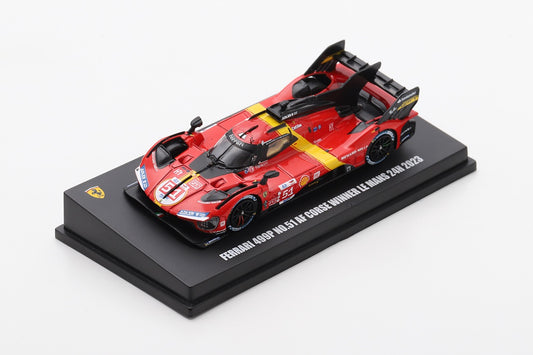 LOOKSMART 1/64 RESIN FERRARI - 499P 3.0L TURBO V6 TEAM FERRARI AF CORSE N 51 WINNER 24h LE MANS 2023 ALESSANDRO PIER GUIDI - JAMES CALADO - ANTONIO GIOVINAZZI