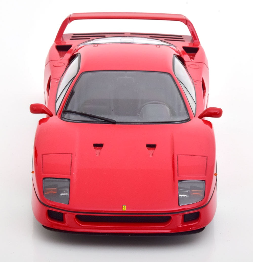 1/18 KK-SCALE FERRARI - F40 1987 - BLACK INTERIOR - ROSSO FERRARI RED Limited Edition
