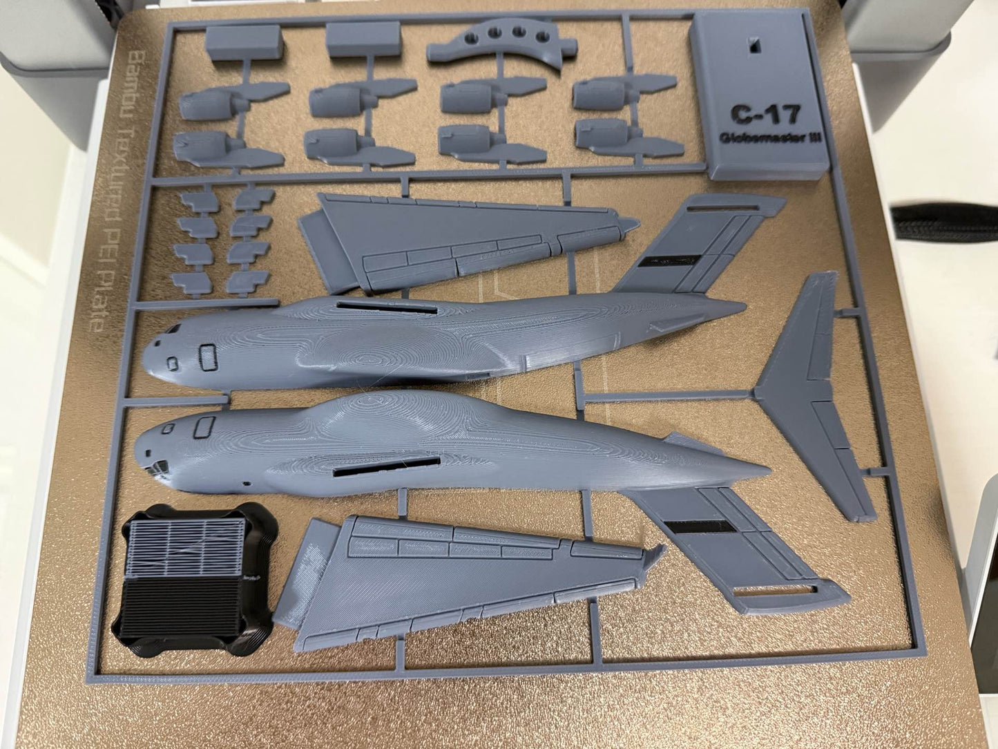 1/100 Scale McDonnell Douglas/Boeing C-17 Globemaster III Colour Snap Plane Kit