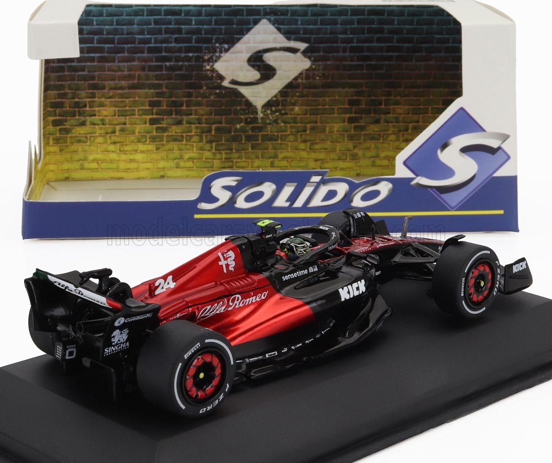 1/43 SOLIDO ALFA ROMEO - F1 C43 TEAM STAKE N 24 AUSTRALIAN GP 2023 GUANYU ZHOU - BLACK RED