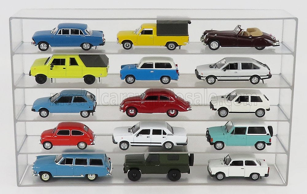 1/43 DISPLAY SHELF - FOR 1/43 1/64 Cars - 36.8L X 6.7W X 24.3H cm (4.5cm inner height shelves)