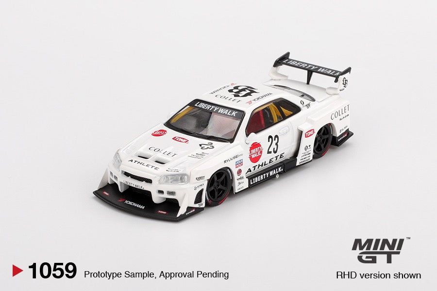 MINI GT 1/64 NISSAN - SKYLINE GT-R (R34) SUPER SILHOUETTE N 23 RACING ATHLETE COLLET RHD 2024