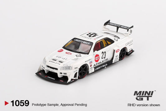 MINI GT 1/64 NISSAN - SKYLINE GT-R (R34) SUPER SILHOUETTE N 23 RACING ATHLETE COLLET RHD 2024