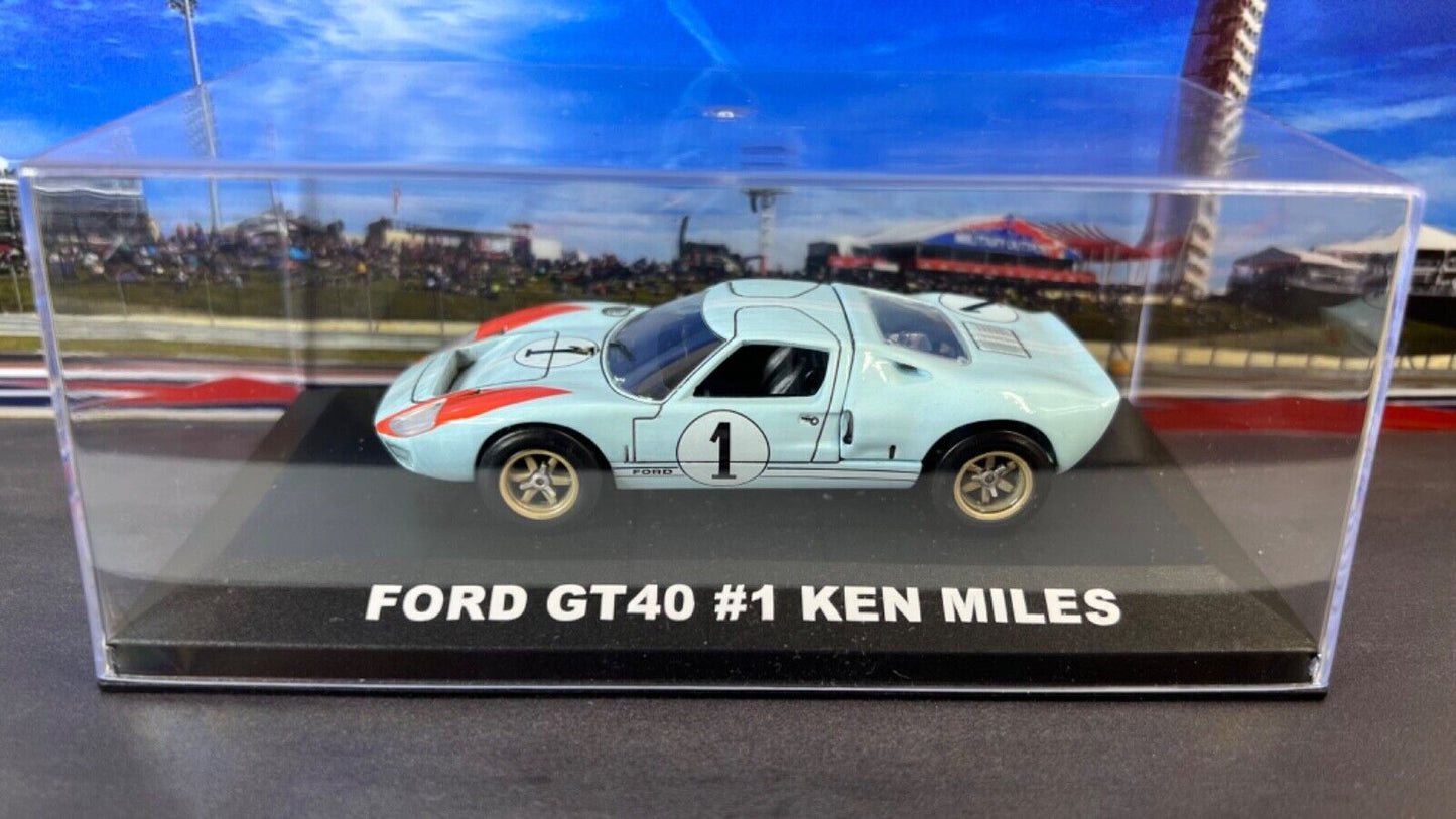Custom Super Detailed 1:43 Die-Cast Ford GT40 Le Mans 24h 1969 #1 Ken Miles Case