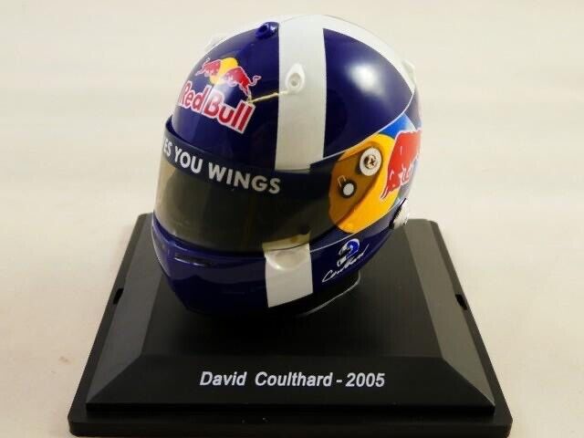 1/5 Spark Edition HELMET F1 CASCO RED BULL FORMULA 1 TEAM SEASON 2005 David Coulthard