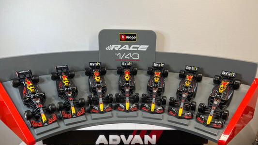 BURAGO 1/43 Oracle Red Bull F1 Hall of Fame SPECIAL SET 7X RB16B RB18 RB19 Verstappen Perez