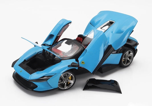 Burago 1/18 Signature Die-Cast Ferrari DAYTONA SP3 TARGA '22 Baby Blue
