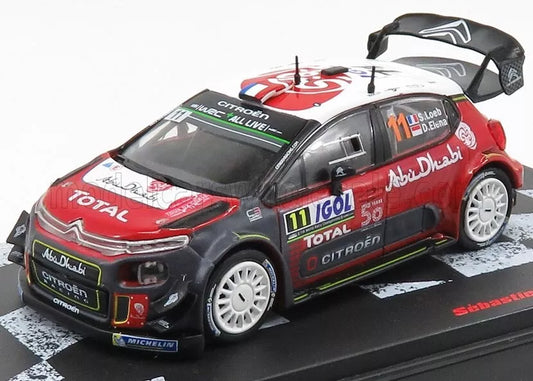 ATLAS IXO EDITION 1/43 CITROEN C3 WRC TOTAL N 11 RALLY TOUR DE CORSE 2018 S.LOEB - Daniel ELENA