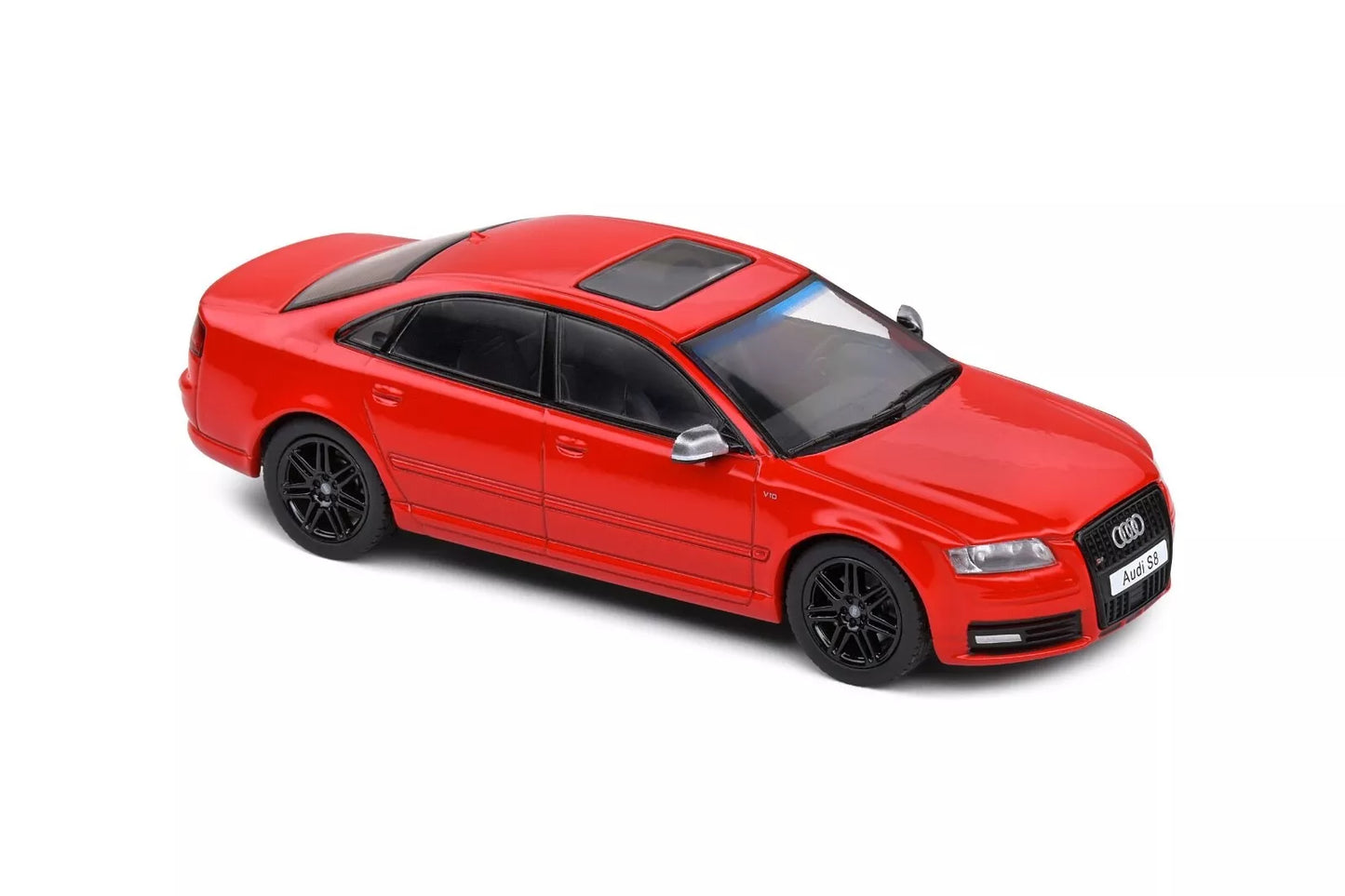 SOLIDO 1/43 AUDI - A8 S8 (D3) 5.2i V10 2010 SUPER SALOON SEDAN - RED IN CASE