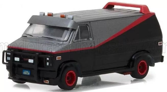 GREENLIGHT 1:64 DIE-CAST GMC - VANDURA CARGO G.SERIES VAN - A-TEAM - 1983 L.E.