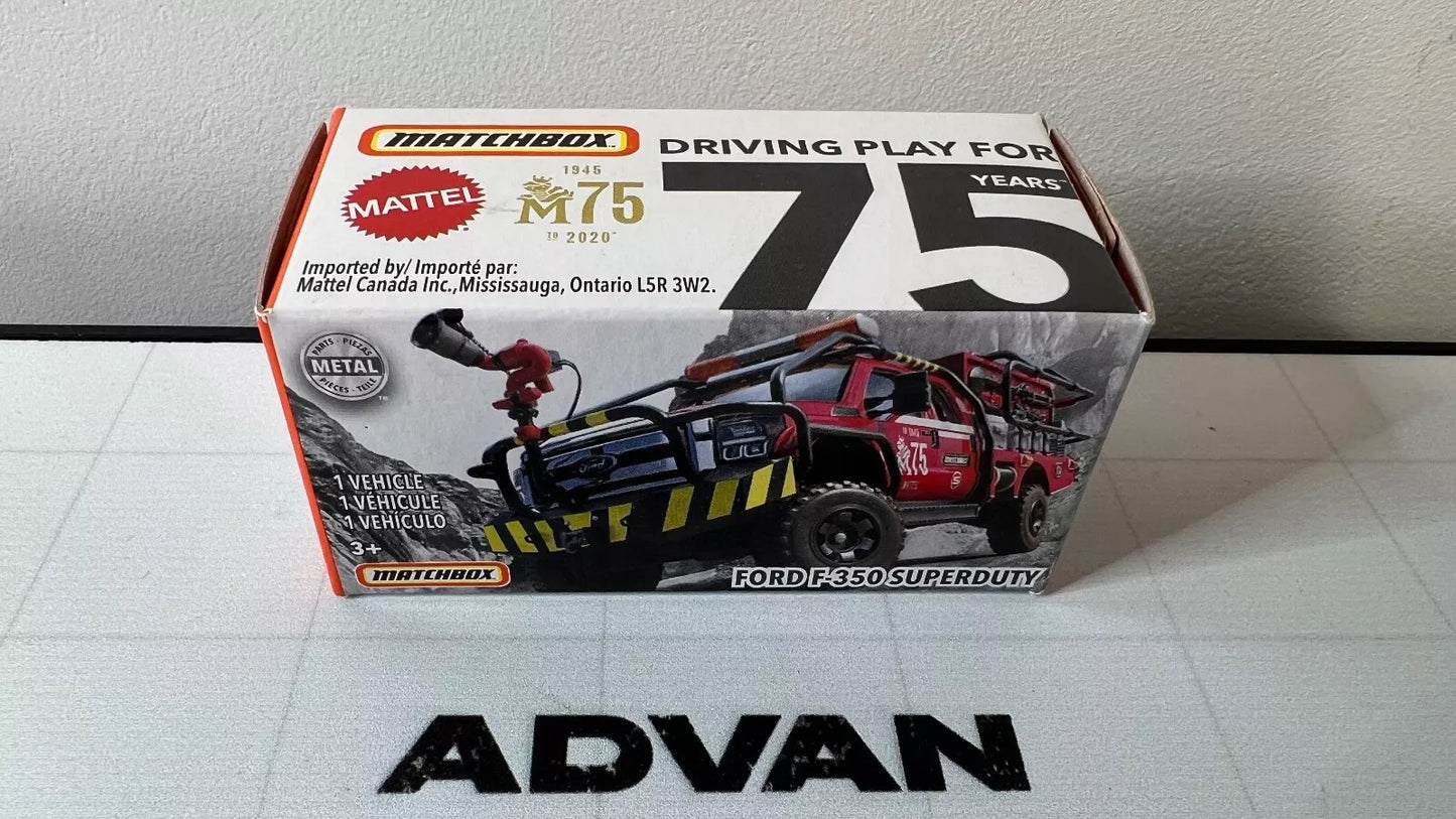 2020 MATCHBOX POWER GRAB #82/100 FORD F-350 SUPER DUTY M75 75 YEARS SPECIAL BOX