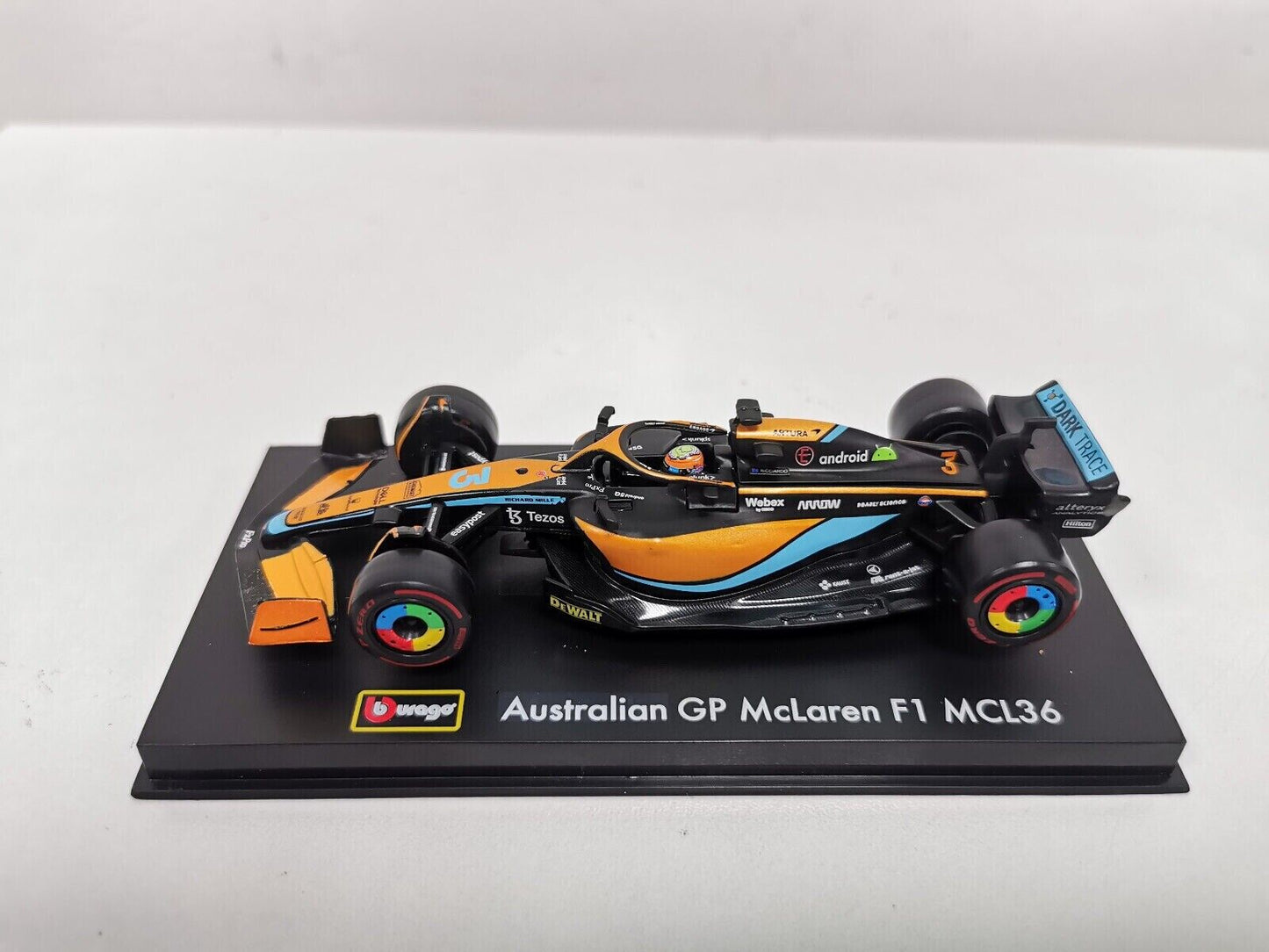 Burago 1/43 Signature MCLAREN MERCEDES MCL36 Australian GP #3 Daniel Ricciardo