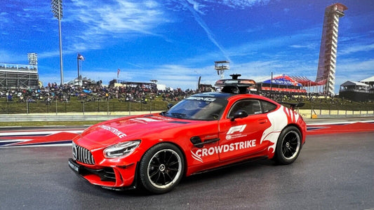 IXO 1/43 MERCEDES BENZ GT-R AMG F1 SAFETY CAR CROWDSTRIKE 2021 BERND MAYLANDER - W/ FULL FIA F1 DECALS LIMITED EDITION!