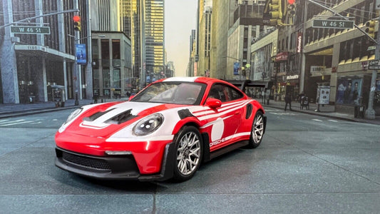 Custom Super Detailed Norev 1:43 Die-Cast Porsche 911 992 GT3 RS Salzburg Livery