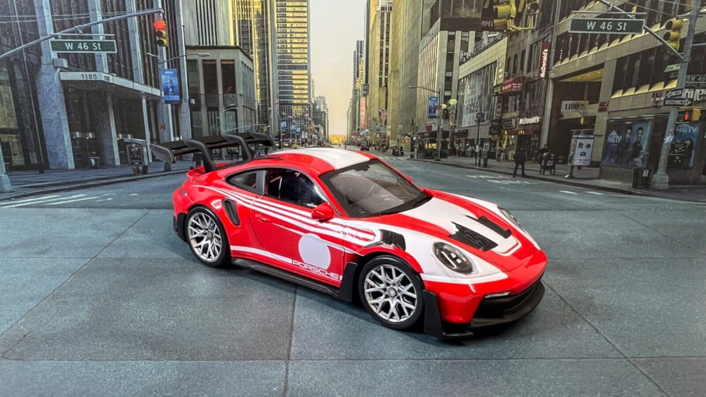 Custom Super Detailed Norev 1:43 Die-Cast Porsche 911 992 GT3 RS Salzburg Livery