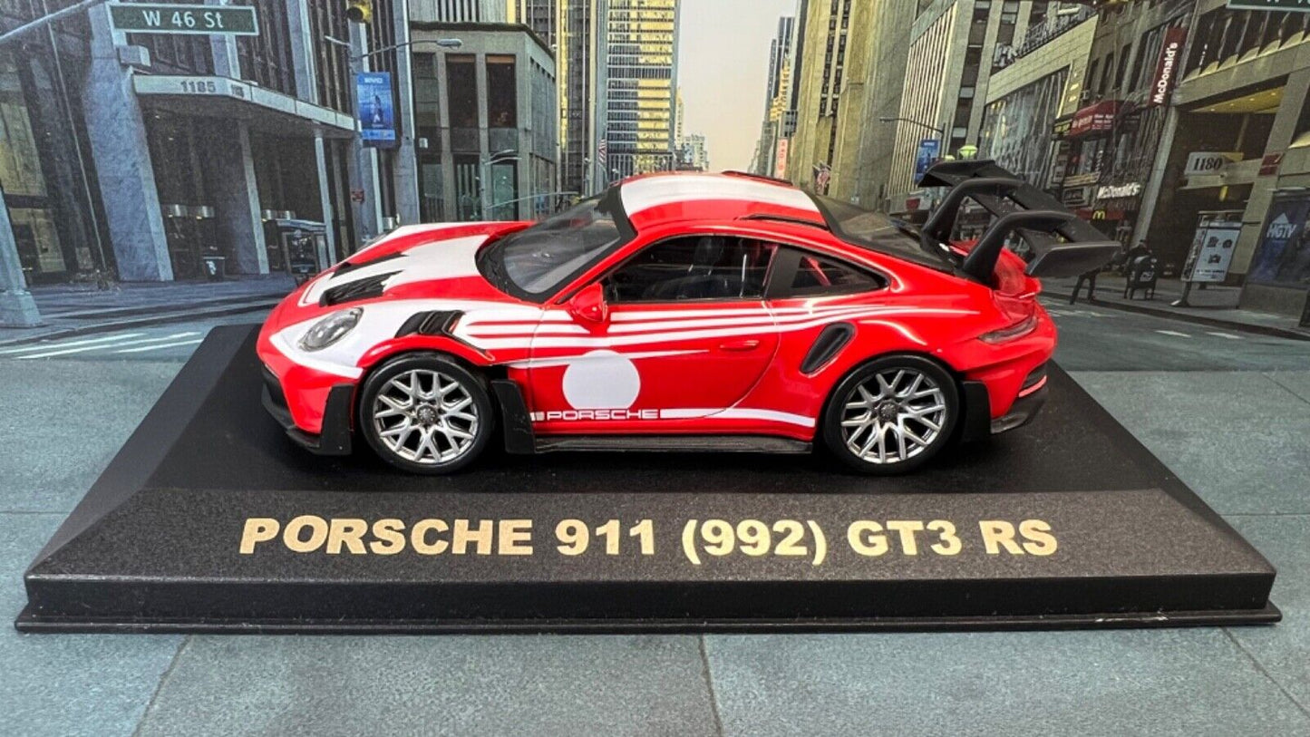 Custom Super Detailed Norev 1:43 Die-Cast Porsche 911 992 GT3 RS Salzburg Livery