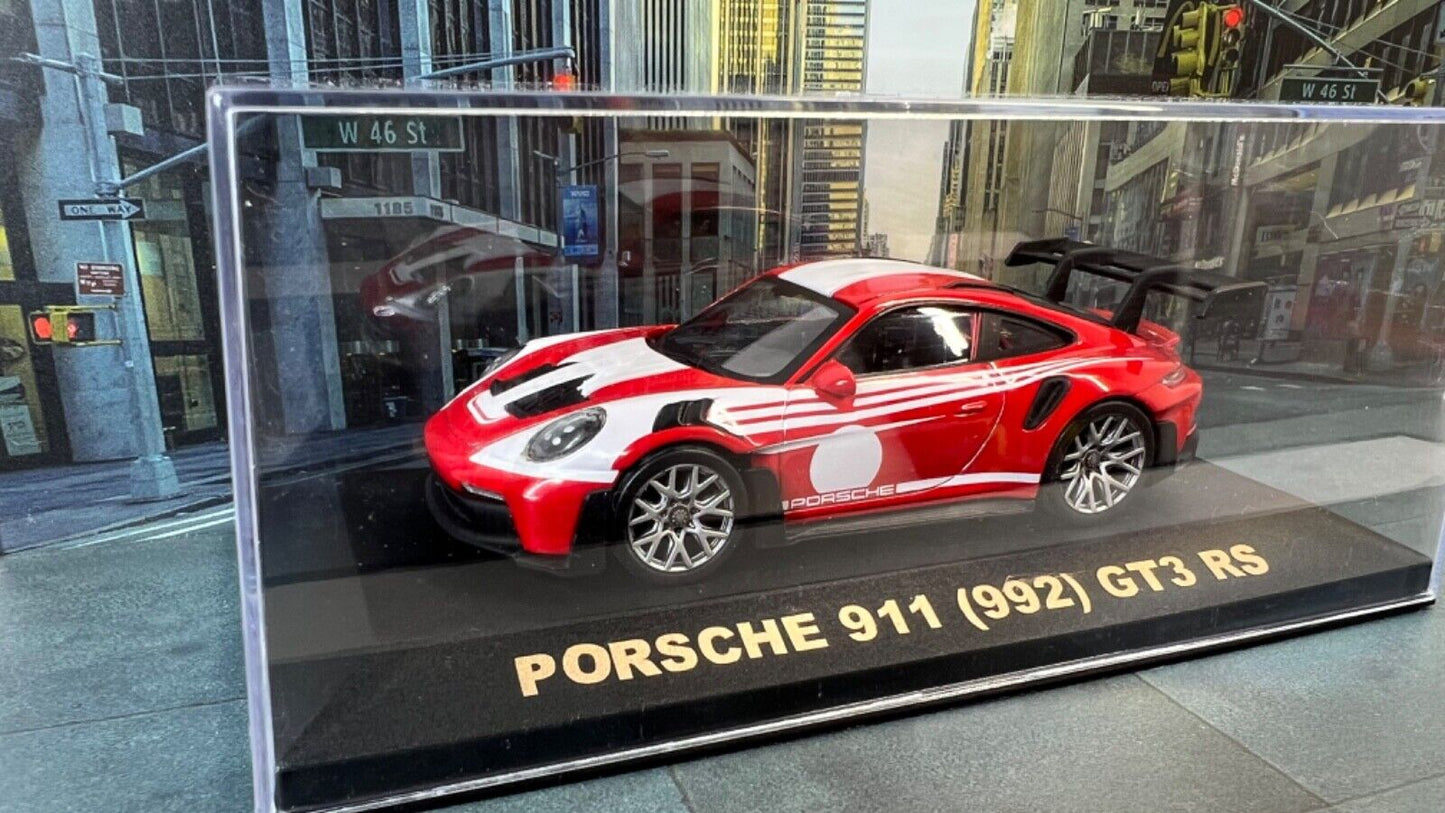 Custom Super Detailed Norev 1:43 Die-Cast Porsche 911 992 GT3 RS Salzburg Livery