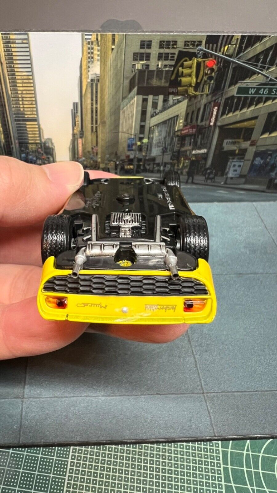 Custom Super Detailed 1:43 Die-Cast Lamborghini Miura Supercar Stainless Exhaust Pipes In Case
