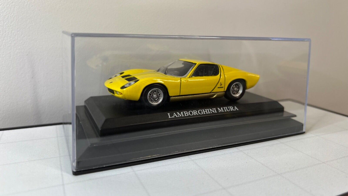 Custom Super Detailed 1:43 Die-Cast Lamborghini Miura Supercar Stainless Exhaust Pipes In Case