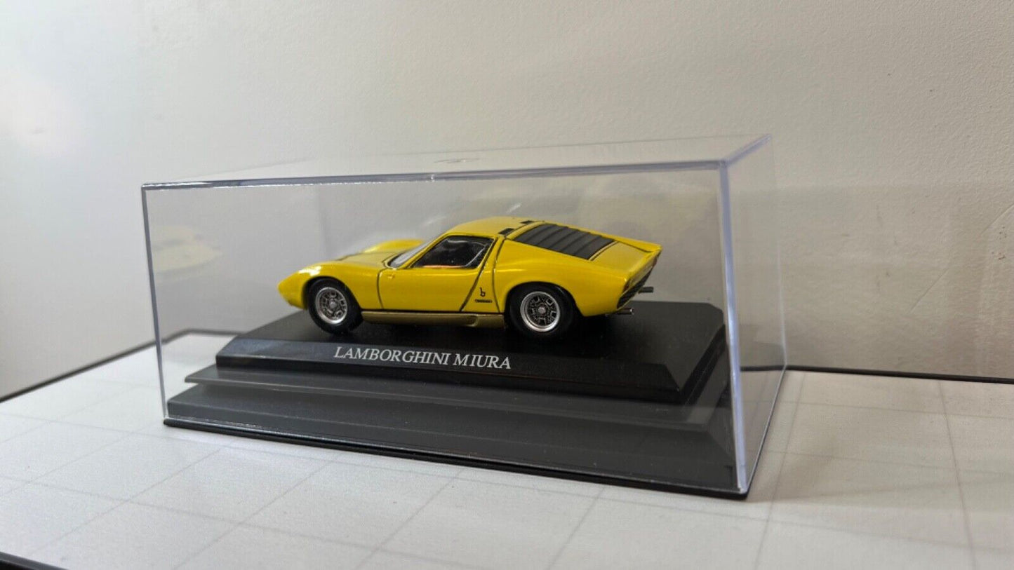 Custom Super Detailed 1:43 Die-Cast Lamborghini Miura Supercar Stainless Exhaust Pipes In Case