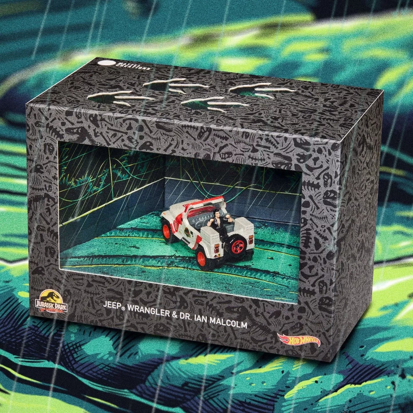 HOT WHEELS RLC Jurassic Park 30th Anniversary Jeep Wrangler & Ian DIORAMA BOXSET