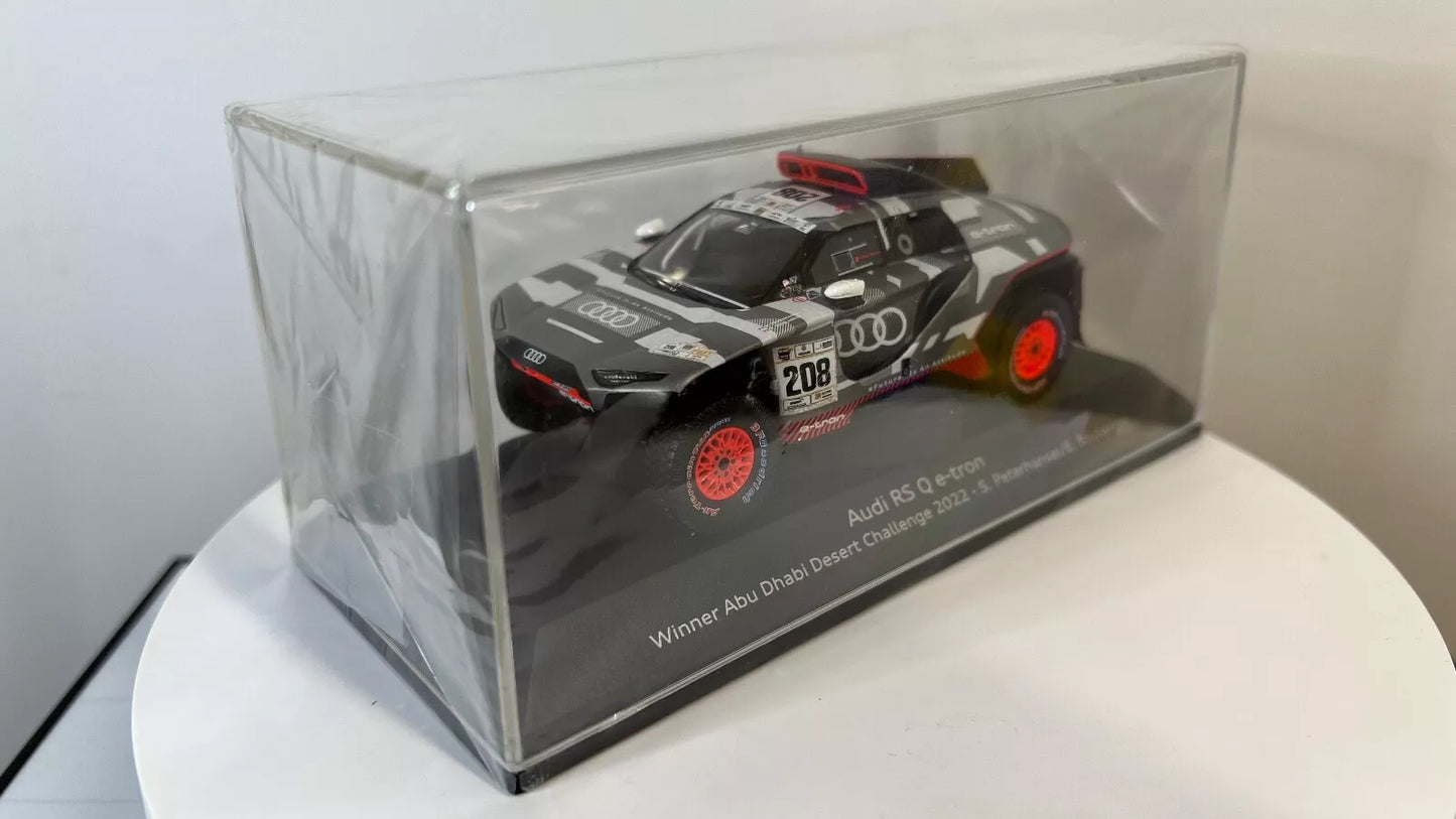 Spark 1/43 Audi RS Q E-Tron #208 S. PETERHANSEL WINNER ABU DHABI CHALLENGE 2022