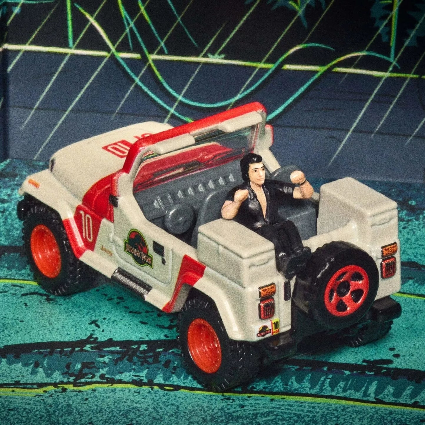 HOT WHEELS RLC Jurassic Park 30th Anniversary Jeep Wrangler & Ian DIORAMA BOXSET