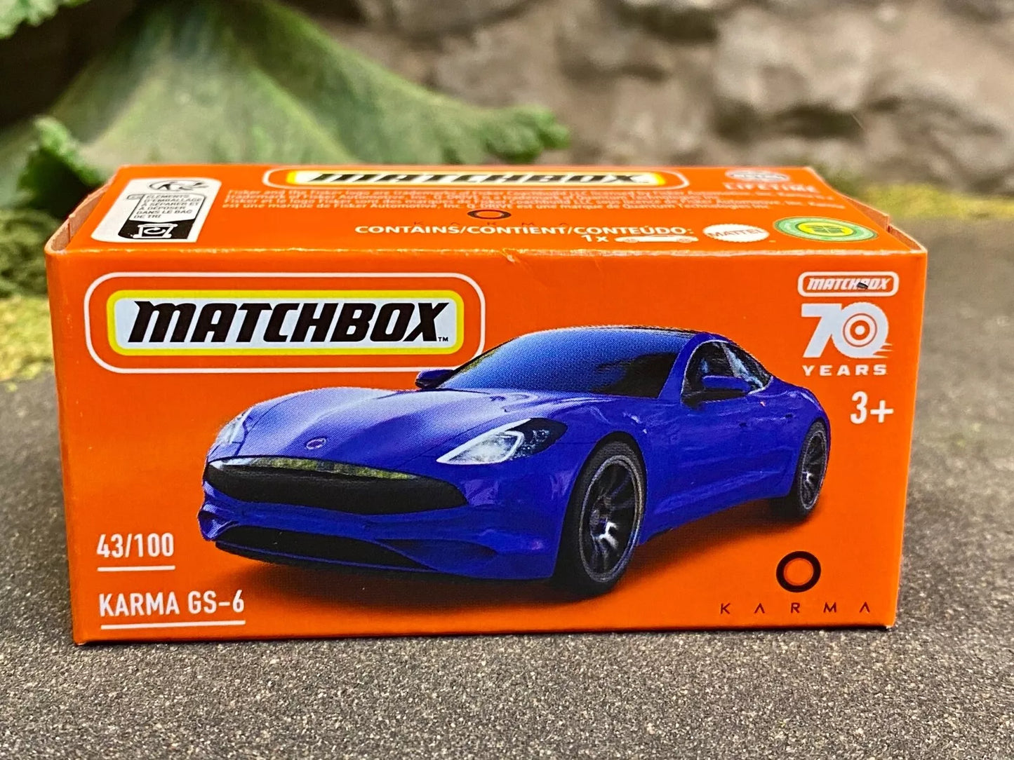 2023 MATCHBOX Power Grab #43/100 KARMA GS-6 EV Electric Car 70 Years Special Box