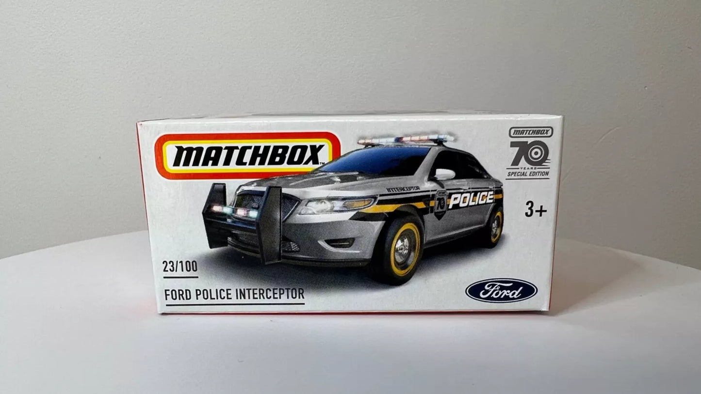 2023 MATCHBOX Power Grab 23/100 Ford Police Interceptor 70 YEARS SPECIAL EDITION