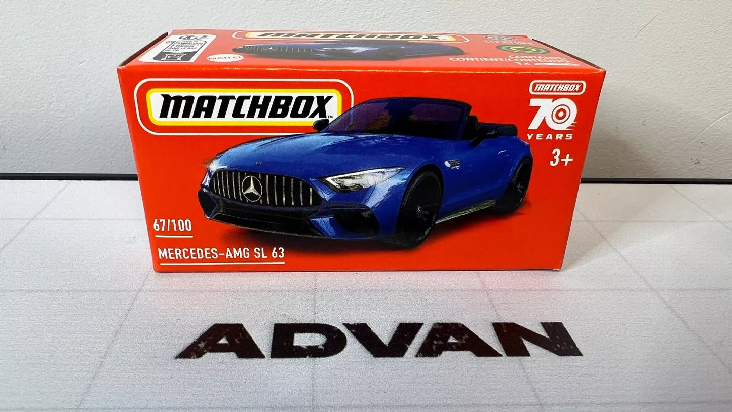 2023 Matchbox Power Grab #67/100 Mercedes-Benz AMG SL 63 Die-Cast Model Car NEW!